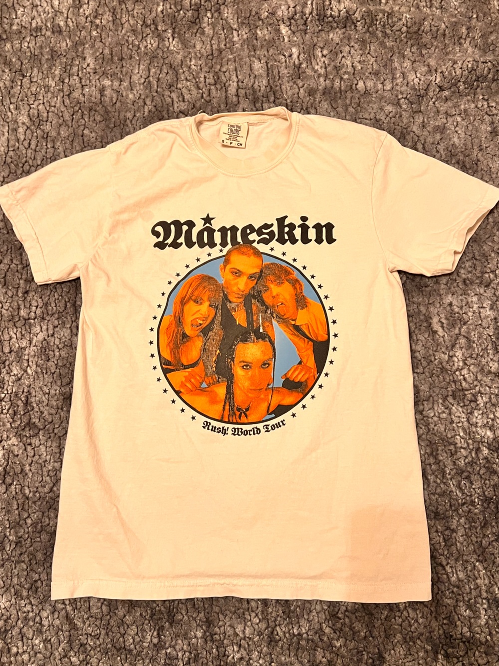 Comfort Colors Måneskin Rush Graphic Tee in white/cream